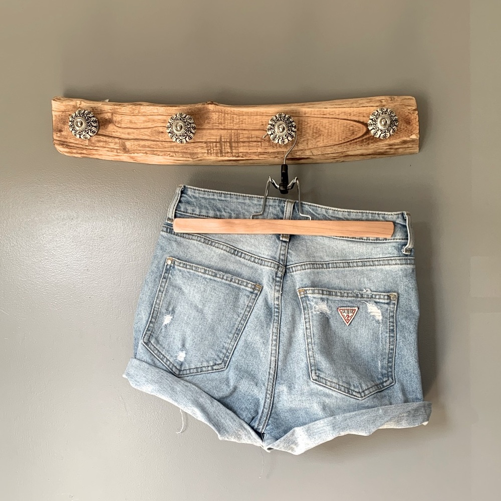 Guess Light Blue Denim Shorts